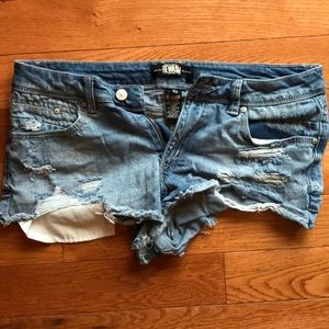 Distressed Short Shorts